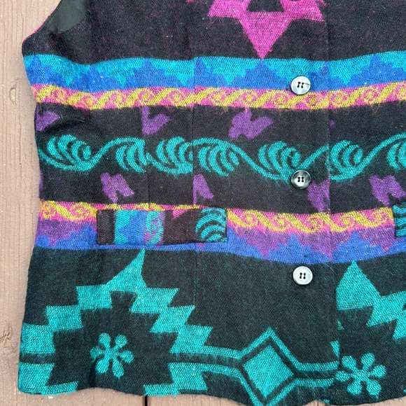Vintage Tracy Evans Colorful Vest - Picture 2 of 10